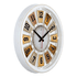 Часы настенные Цифры 49 см белый с золотом корпус