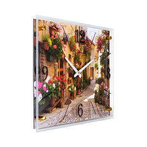 Часы картина Улочка в Испании 57х41 см