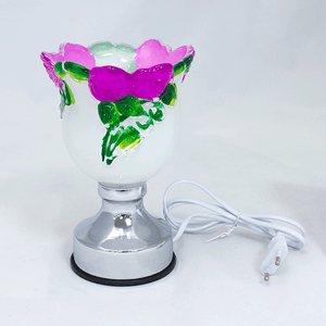 Светильник сенсорный Розы 18 см розово-белый