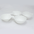 Набор тарелочек 4 шт Флора диаметр 12 см белые керамика