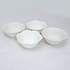 Набор тарелочек 4 шт Розочки диаметр 10 см белые керамика