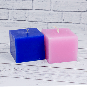 Свеча Куб 5 см розовая