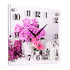 Часы картина 39х30 см Цветы в вазах