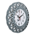 Часы настенные Ажур Велосипед 30 см серый с белым корпус
