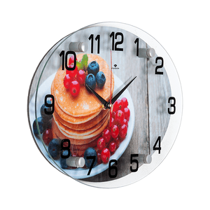 Часы картина Овал 35х25 см Летний завтрак
