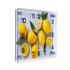 Часы картина Лимоны на столе 35х25 см