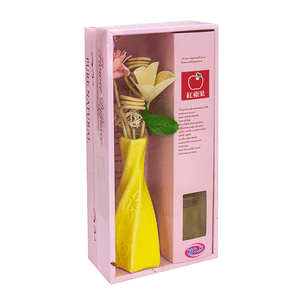 Ароматизатор Весенний букет с аромамаслом Цветы 30 мл желтая ваза