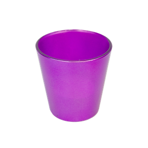 Подсвечник интерьерный со свечой 6 см фиолетовый