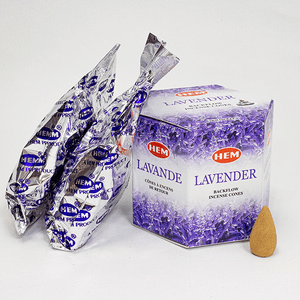 Благовония HEM пуля Лаванда Lavender упаковка 40 шт стелющий дым