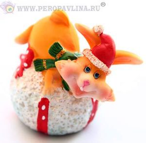 Копилка Кролик+снежок 7*9*7см в асс полист/96