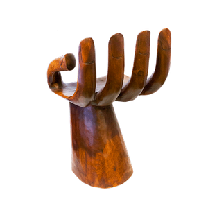 Стул Рука 40х70 см резьба коричневый суар