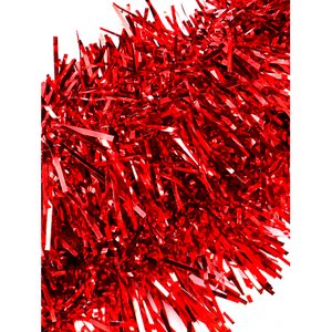 Новогоднее украшение Мишура 200 см диаметр 7 см красная