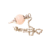 Маятник круглый Кварц розовый на цепочке 30 см