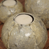 Подсвечники со свечами Три Жемчужины 12,10,7 см натуральный перламутр