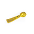 Ложка загребушка Рука с янтарем 2,5 см под золото