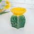 Аромалампа Кактус 9 см желтый цветок зеленая