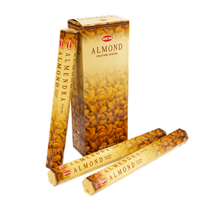 Благовоние HEM Миндаль Almond шестигранник упаковка 6 шт