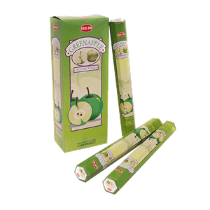 Благовоние HEM Зеленое Яблоко Green Apple шестигранник упаковка 6 шт