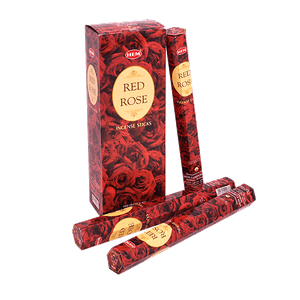 Благовоние HEM Красная Роза Red Rose шестигранник упаковка 6 шт