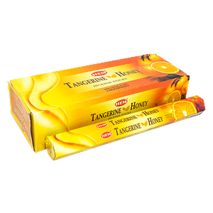Благовоние HEM Мандарин и Мёд Tangerine Honey шестигранник упаковка 6 шт
