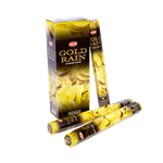 Благовоние HEM Золотой дождь Gold Rain шестигранник упаковка 6 шт