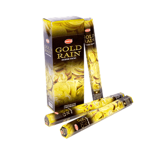 Благовоние HEM Золотой дождь Gold Rain шестигранник упаковка 6 шт