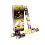 Благовоние HEM Золото Серебро Gold Silver шестигранник упаковка 6 шт