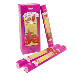 Благовоние HEM Клубника Strawberry шестигранник упаковка 6 шт