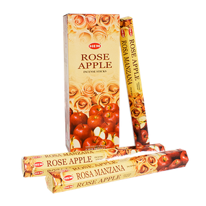 Благовоние HEM Роза Яблоко Rose Apple шестигранник упаковка 6 шт