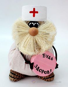 Домовенок Доктор с табл"Будь здоров!" 19*12*11 дер