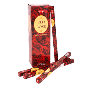 Благовоние HEM Красная Роза Red Rose четырехгранник упаковка 25 шт