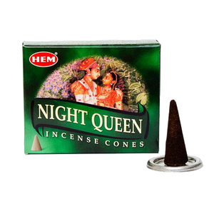 Благовония HEM конусы Королева ночи Nightqueen упаковка 12 шт