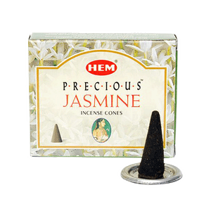 Благовония HEM конусы Драгоценный Жасмин Precious Jasmine упаковка 12 шт