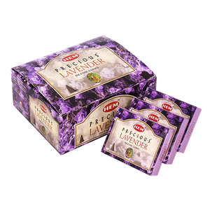 Благовония HEM конусы Драгоценная Лаванда Precious Lavender упаковка 12 шт