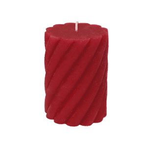 Свеча витая Магическая 10 см На замужество красная