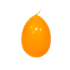 Свеча яйцо пасхальное 5х7см Оранжевая