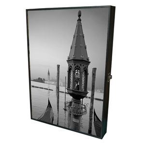 Ключница Декобокс 9 крючков 29х41 см Маяк венге