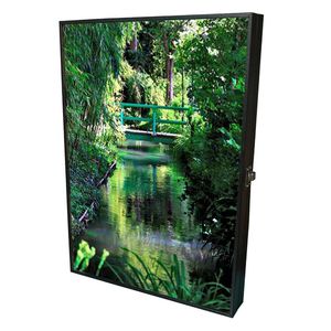 Ключница Декобокс 9 крючков 29х41 см Река венге