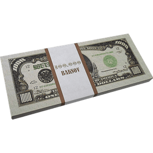 Бумага для заметок Пачка денег 15х6 см 1000 долларов 90 листов