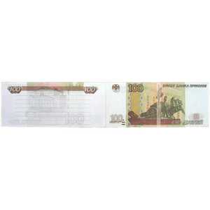 Блокнот Пачка денег 15,5х6,5 см 100 рублей 90 листов