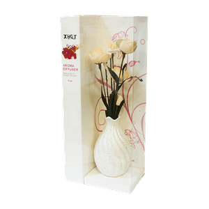 Ароматизатор Букет цветов в вазе с аромамаслом Океан 22 см бело-персиковый