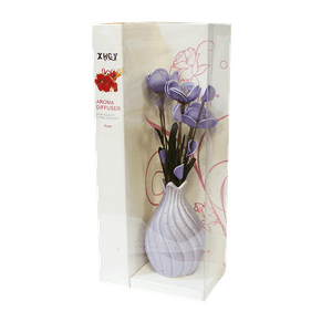 Ароматизатор Букет цветов в вазе с аромамаслом Океан 22 см фиолетовый