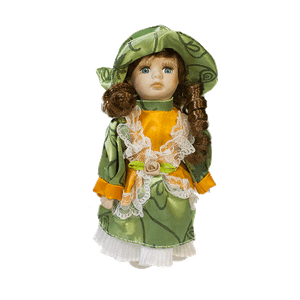 Кукла Мадмуазель 20 см серо-зеленое платье в ассортименте