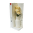 Ароматизатор Букет роз в вазе с аромамаслом Лилия 18 см бежево-белый