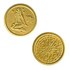 Монета зодиак Дева 2,5 см латунь