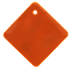Светоотражатель-подвеска 5см Ромб оранжевый
