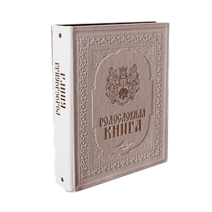 Родословная книга Художественная Свадебная 25х31 см белая экокожа