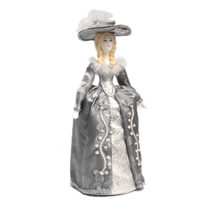 Кукла сувенирная Графиня 27см серебряный костюм