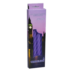 Свеча витая Набор 4 шт 24 см Эклипс фиолетовая