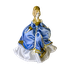 Кукла сувенирная Дама 26см голубой костюм